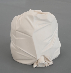 Kenny Hunter, End Product, 2009, jesmonite, 21.65 x 21.65 x 21.65 inches 55 x 55 x 55 cm, Edition of 3. Copyright Kenny Hunter, courtesy Conner Contemporary Art.