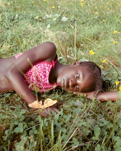 Untitled (girl laying in grass), Jocelyn Lee, Chromogenic print, 2002, Collection of the artists; copyright Jocelyn Lee
