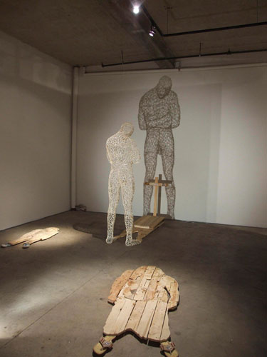 Aime Mpane, Congo, Shadow of the Shadow, 2005, Mixed-media installation, Courtesy of Skoto Gallery, Photo Courtesy of Skoto Gallery